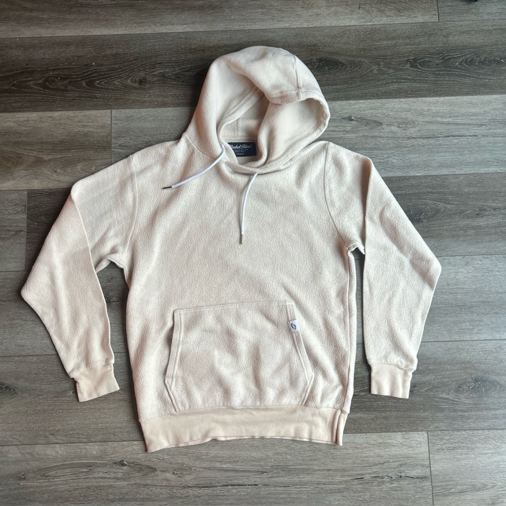 Blanket Blend Hoodie Tan Cream Ivory Women’s Medium Fleece
 Hooded sweatshirt
